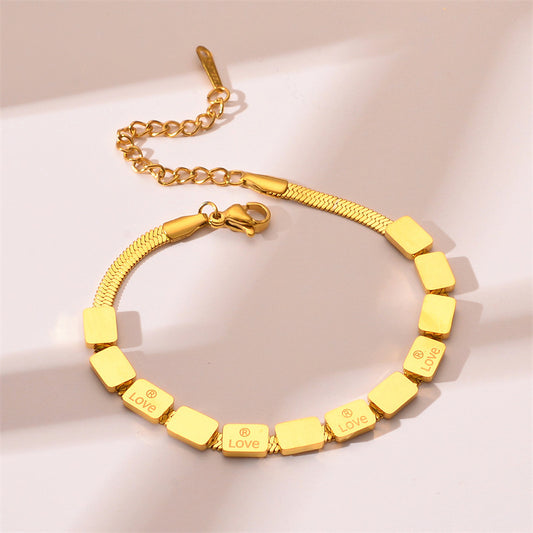Hand Chain With Golden Block ,Only Self-pickup Is Supported, And The Displayed Prices Are All Self-pickup Prices