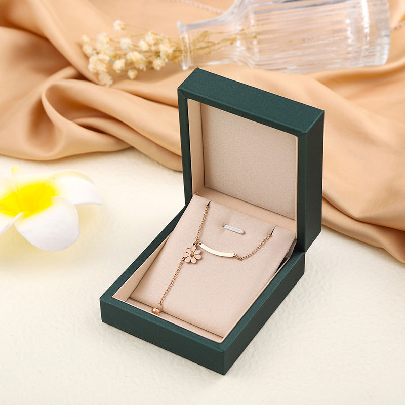 Necklace,stainless Steel,with Flower And One Horizontal ,Only Self-pickup Is Supported, And The Displayed Prices Are All Self-pickup Prices