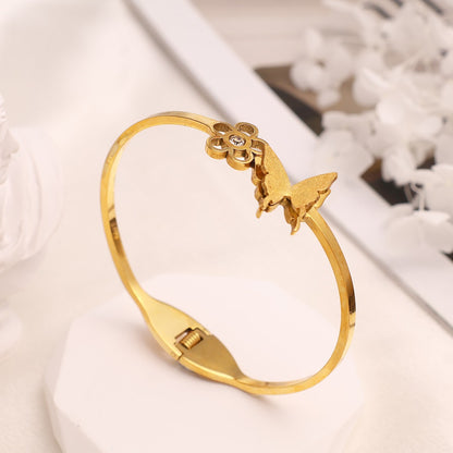 Bracelet With Butterfly,stainless Steel,Only Self-pickup Is Supported, And The Displayed Prices Are All Self-pickup Prices