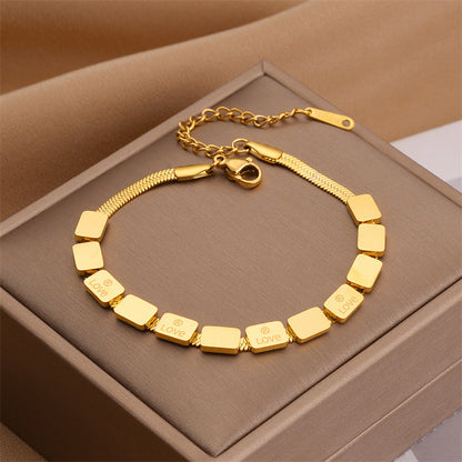 Hand Chain With Golden Block ,Only Self-pickup Is Supported, And The Displayed Prices Are All Self-pickup Prices