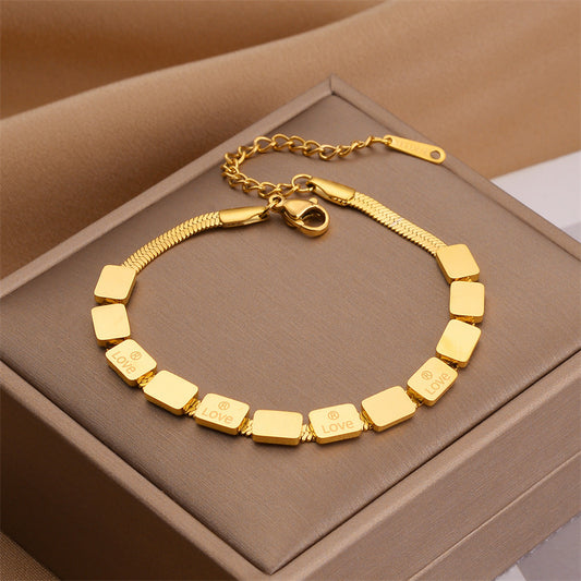 Hand Chain With Golden Block ,Only Self-pickup Is Supported, And The Displayed Prices Are All Self-pickup Prices
