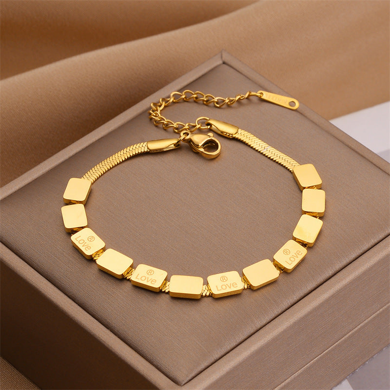 Hand Chain With Golden Block ,Only Self-pickup Is Supported, And The Displayed Prices Are All Self-pickup Prices