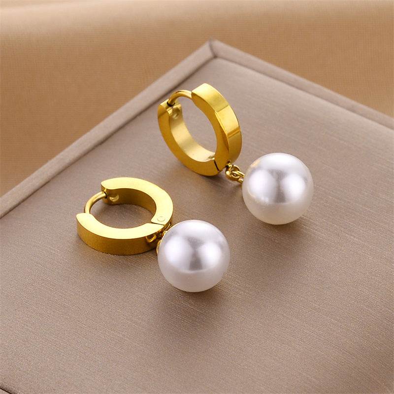 Earrings With White Bead ,Only Self-pickup Is Supported, And The Displayed Prices Are All Self-pickup Prices